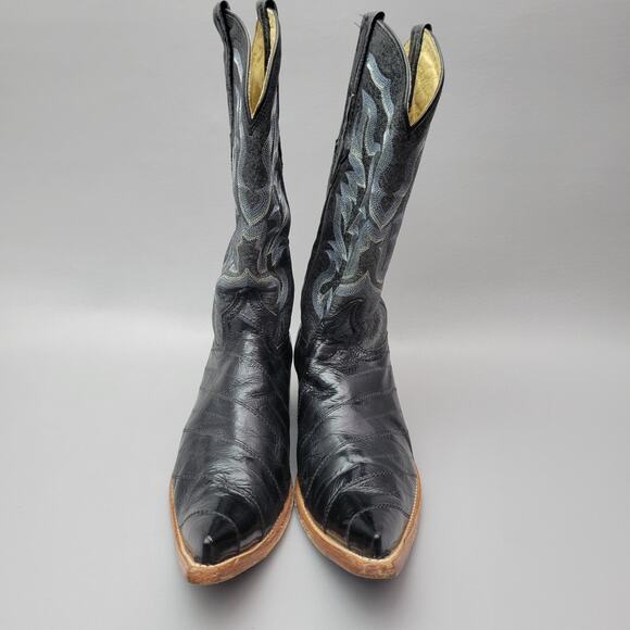 El General 1901 Men’s Cowboy Boots Size 9.5 Black Blue